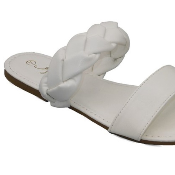 Braided Slide Sandal - White - Picture 2 of 3
